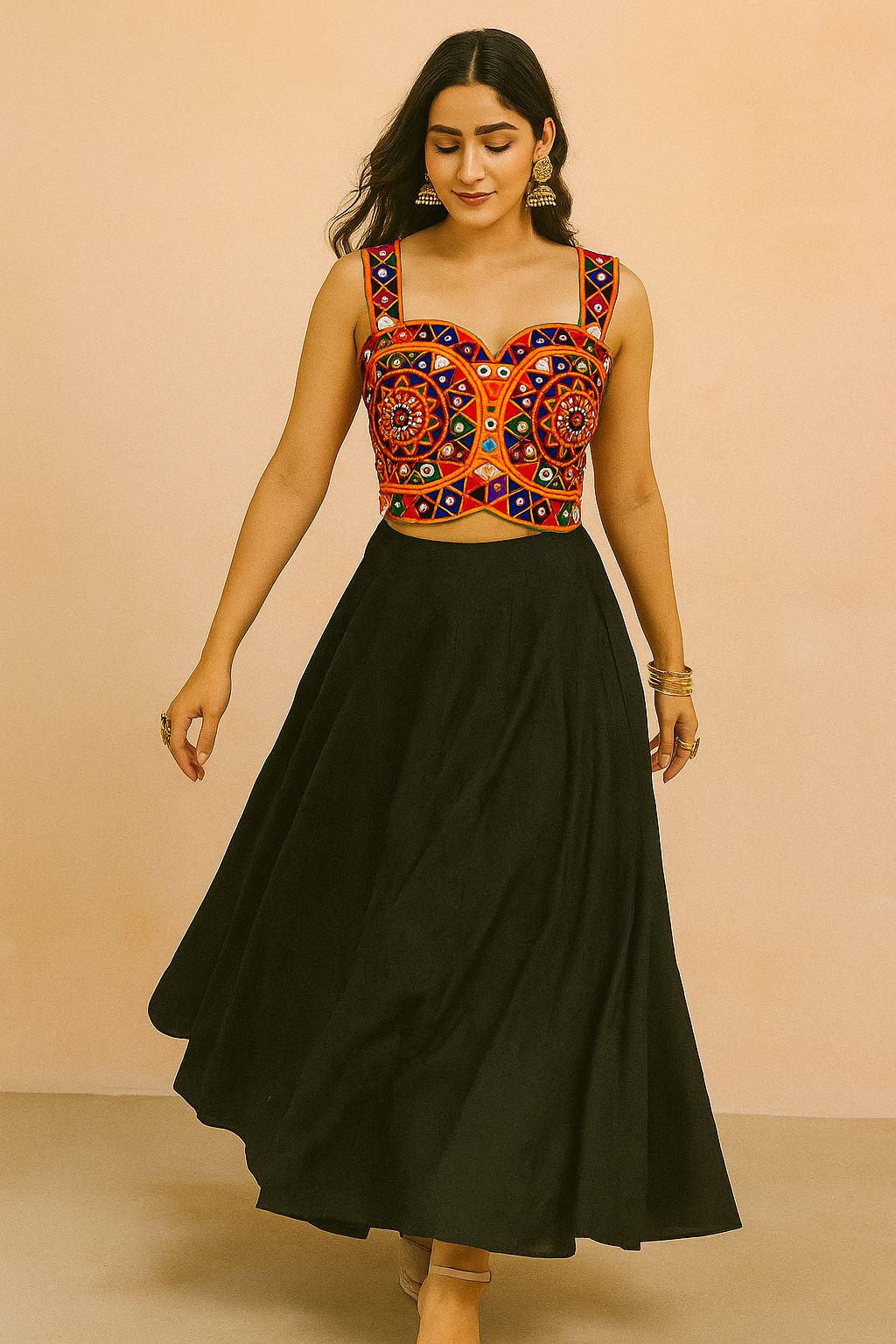 Kutchi work Patti Blouse