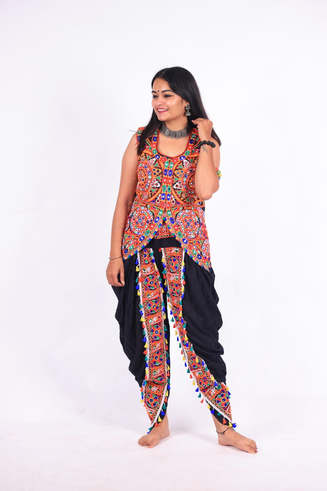 Kutchi work Fishcut fancy blouse 